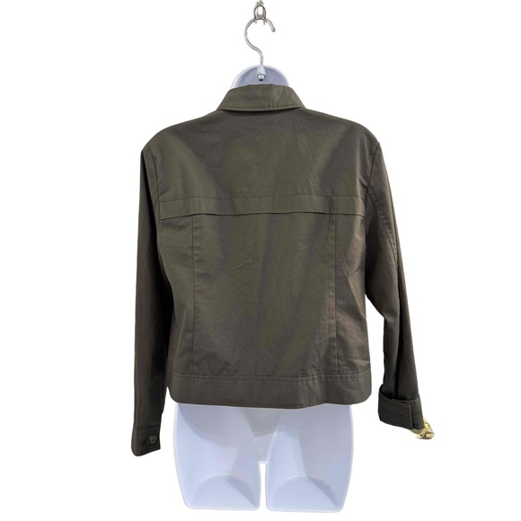 Tommy Hilfiger Olive Green Double Breasted Button Vintage 2013 Jacket Size 8 - Picture 6 of 10
